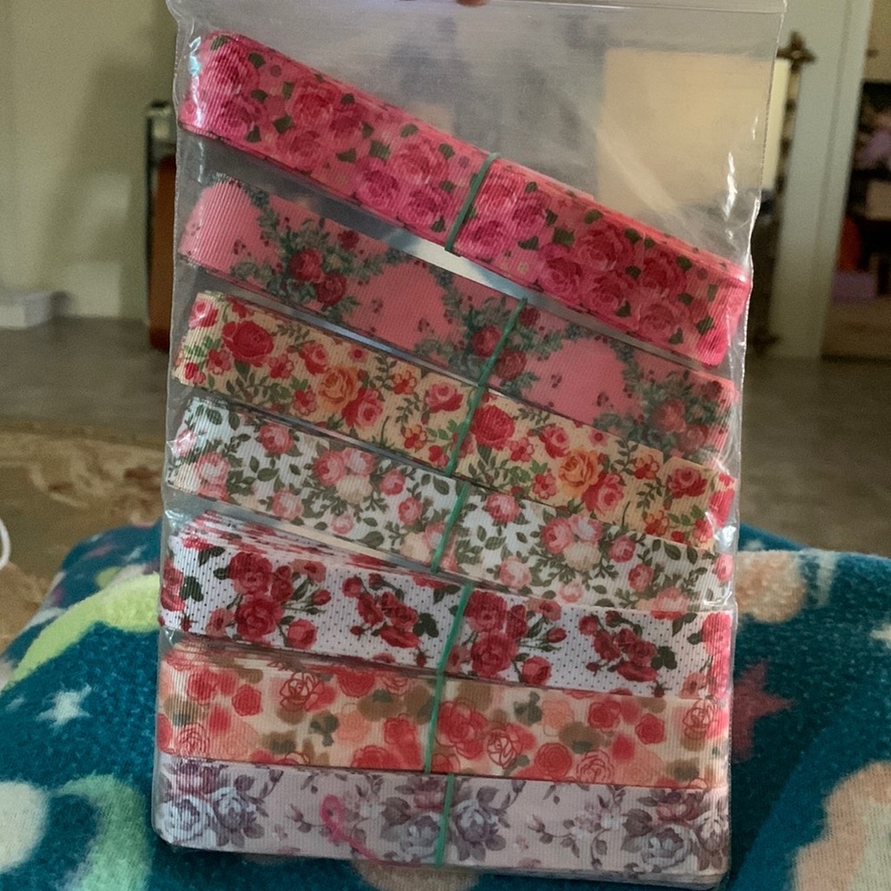 Rose Printed Craft Ribbon